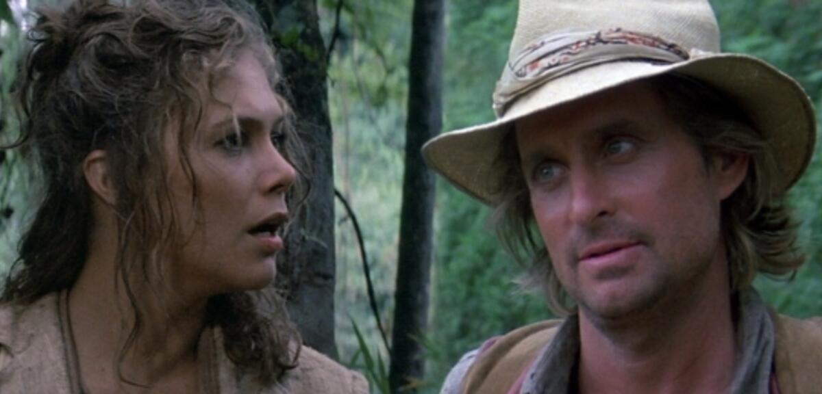 Turner und Douglas im 1984er Original