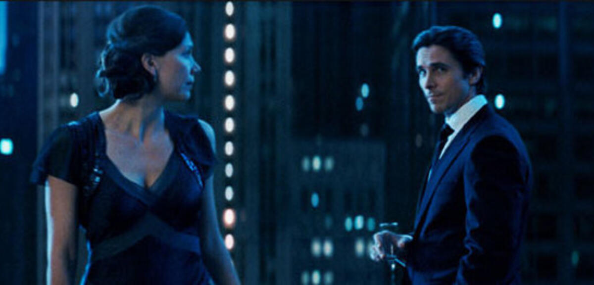 Bruce Wayne und Rachel Dawes in The Dark Knight