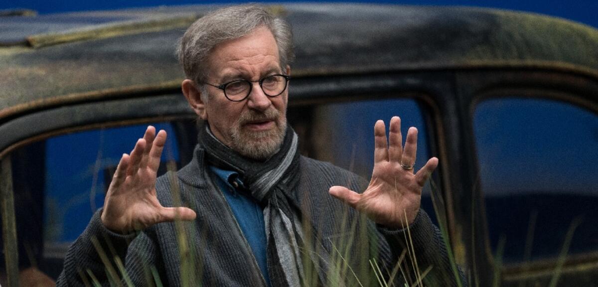 Steven Spielberg am Set von BFG