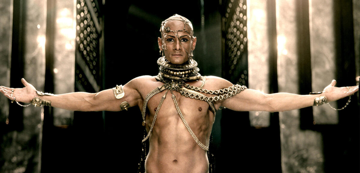 Rodrigo Santoro als Gott-König Xerxes in 300