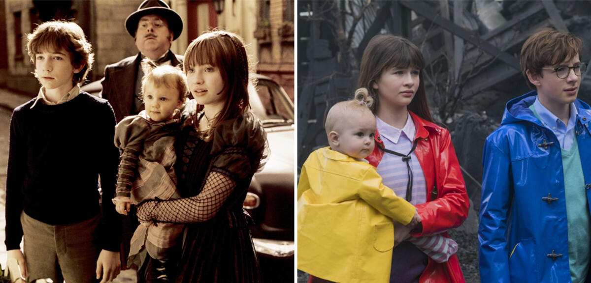 Die Baudelaires im Film und in der Serie