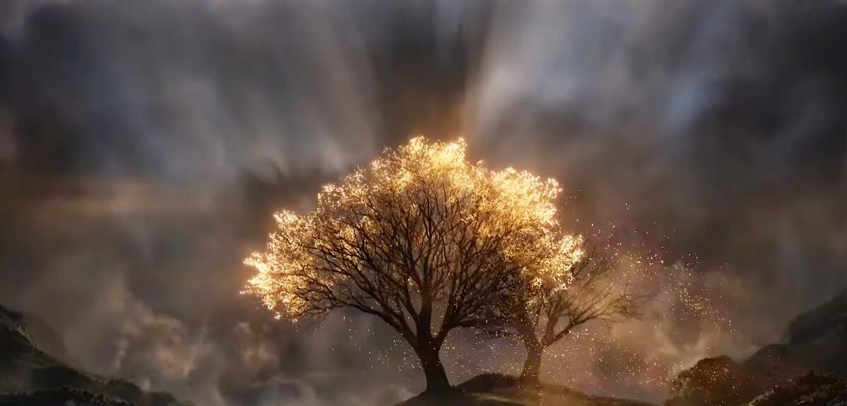 Schemenhafter Umriss von Morgoth in Die Ringe der Macht