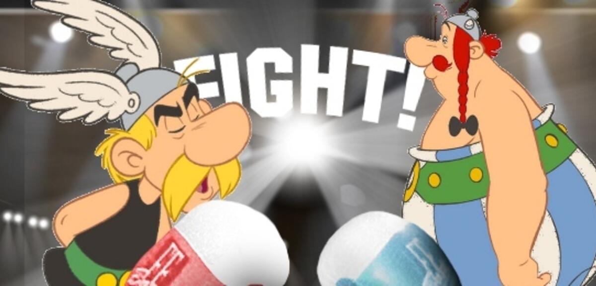 Asterix gegen Obelix - ein knallharter Zweikampf