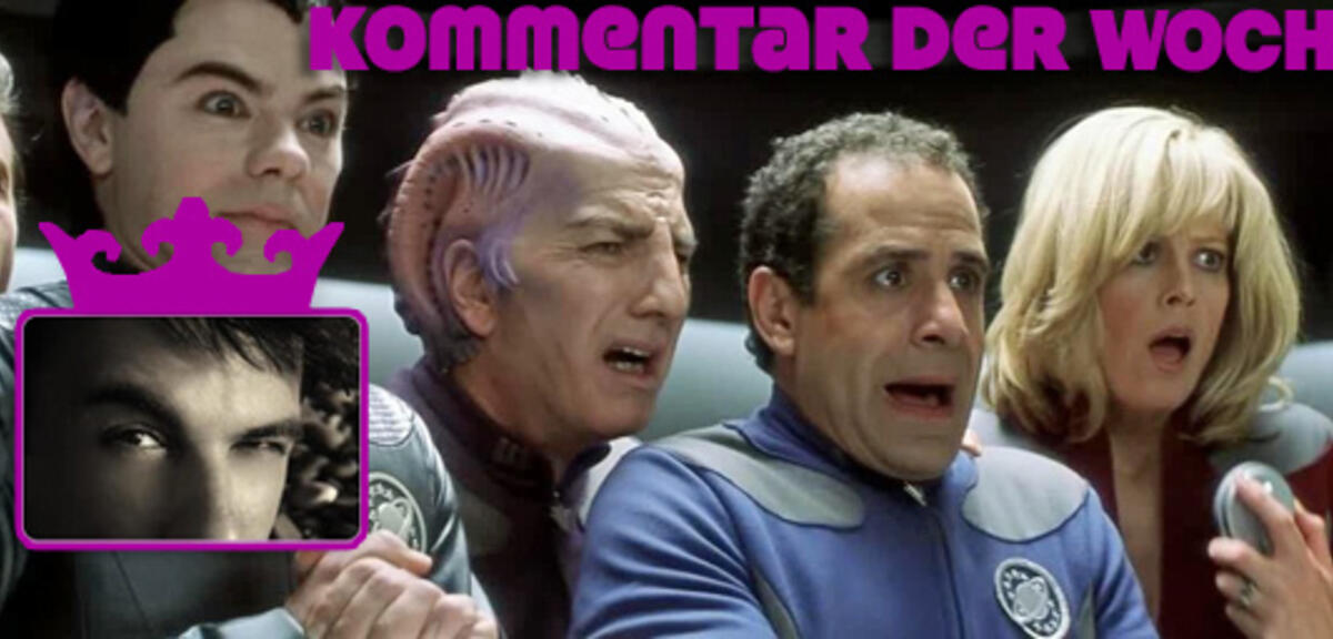 Die Galaxy Quest-Crew probiert die mp-App aus u. liest eure Kommentare. ;)
