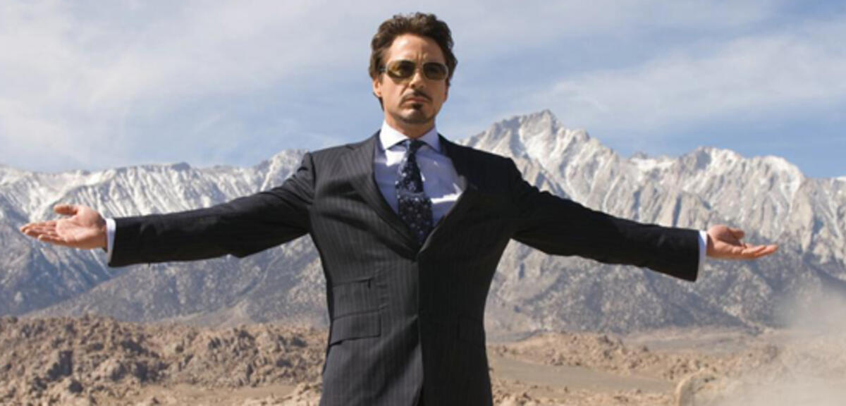 Robert Downey jr. in Iron Man 