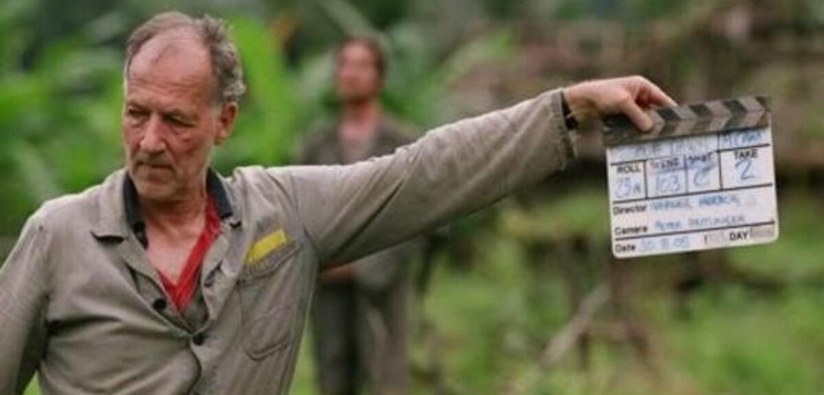 Werner Herzog am Set von Rescue Dawn