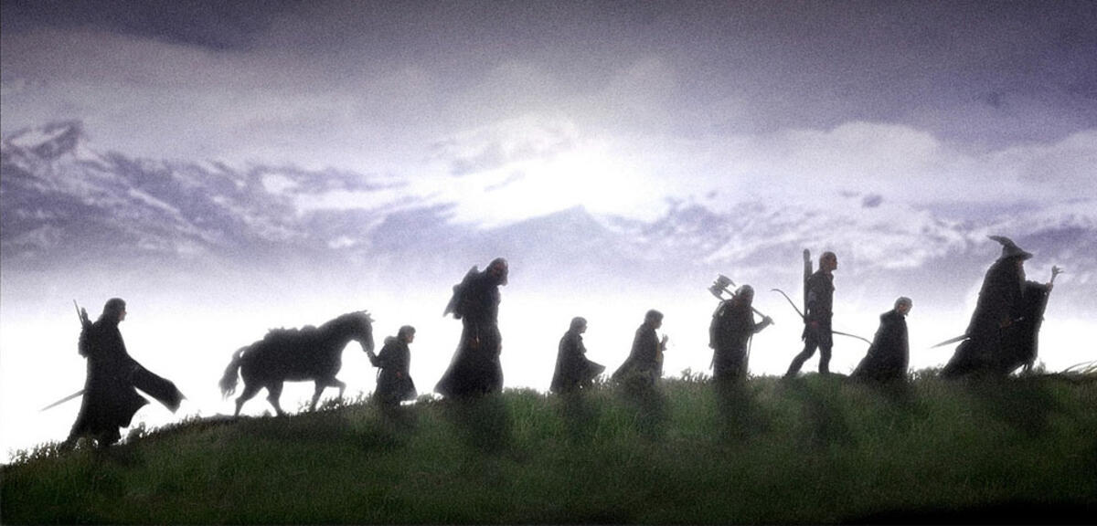 Der Herr der Ringe: Die neun Gefährten auf dem Weg nach Mordor