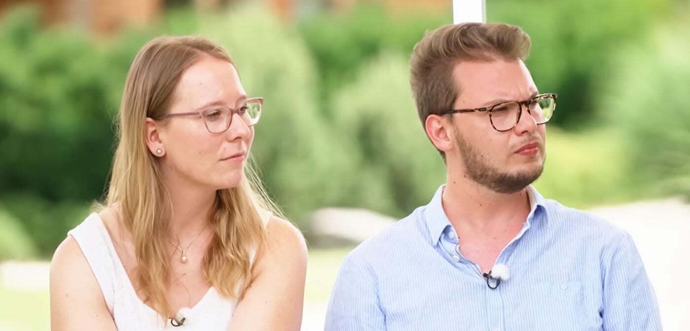 "Witzfigur": Hochzeit auf den ersten Blick-Fans finden Julias Aussagen über Julians Optik widersprüchlich Julia+Julian1