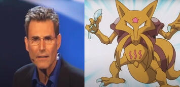 Bild zu:  Uri Geller sah eine Ähnlichkeit zum Pokemon Kadabra.