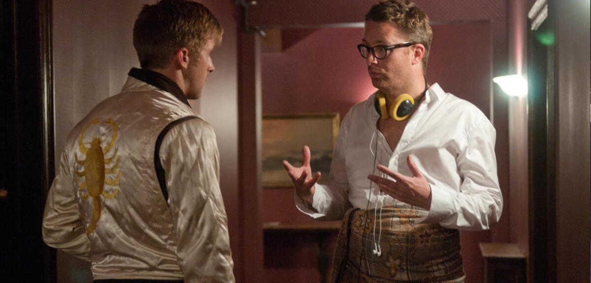 Nicolas Winding Refn am Set von Drive