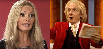 Bild zu:  Martina Hill parodiert Heidi Klum; Bernhard Hoëcker parodiert Thomas Gottschalk.