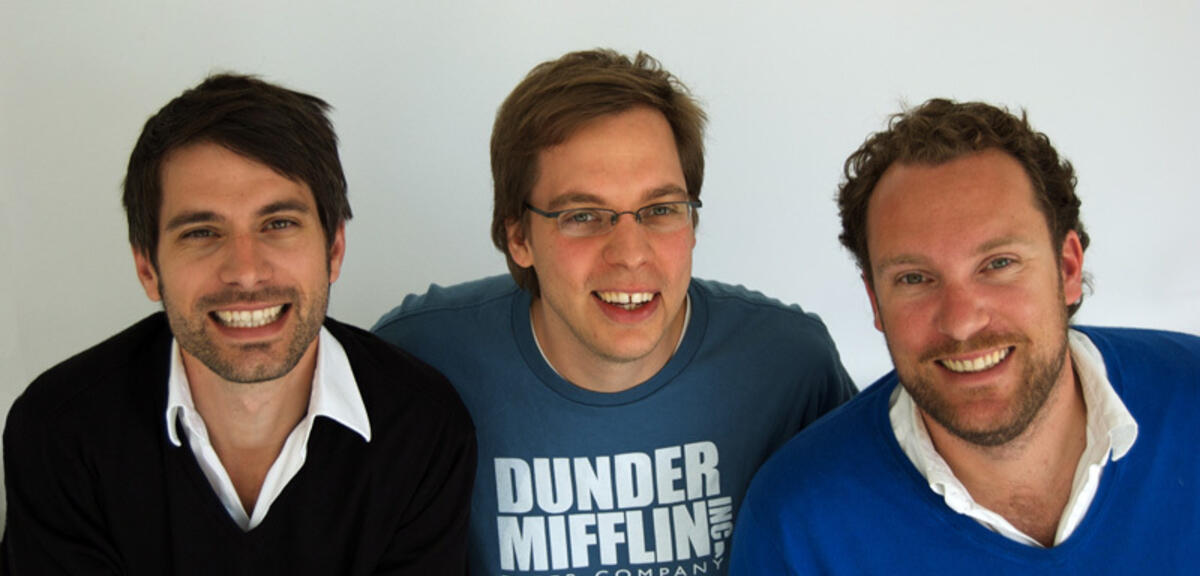 Die beiden Gründer und der Technikchef