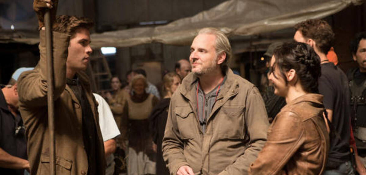 Liam Hemsworth, Francis Lawrence und Jennifer Lawrence