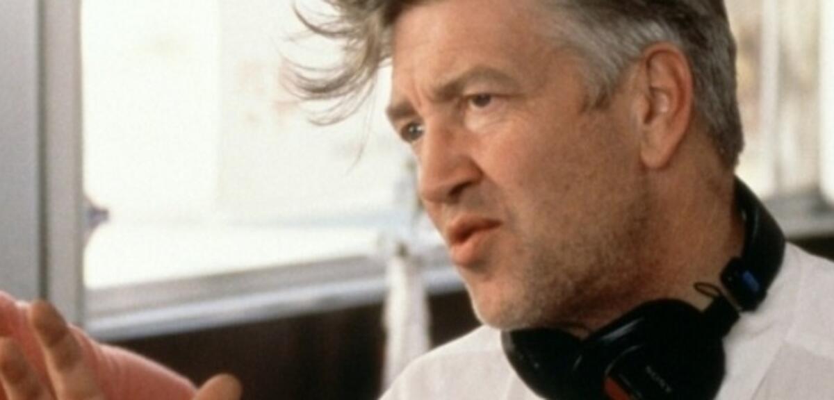 David Lynch am Set von Mulholland Drive