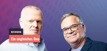Bild zu:  Stefan Raab und Elton bekommen eine gemeinsame Quizshow.