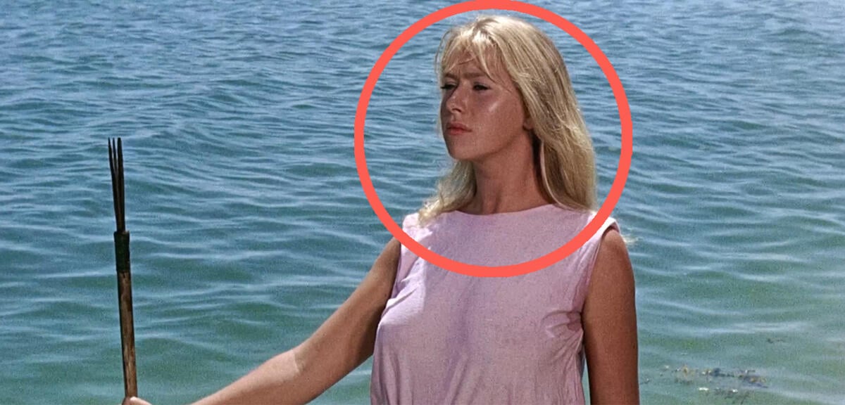 Helen Mirren in Das Mädchen vom Korallenriff 1969