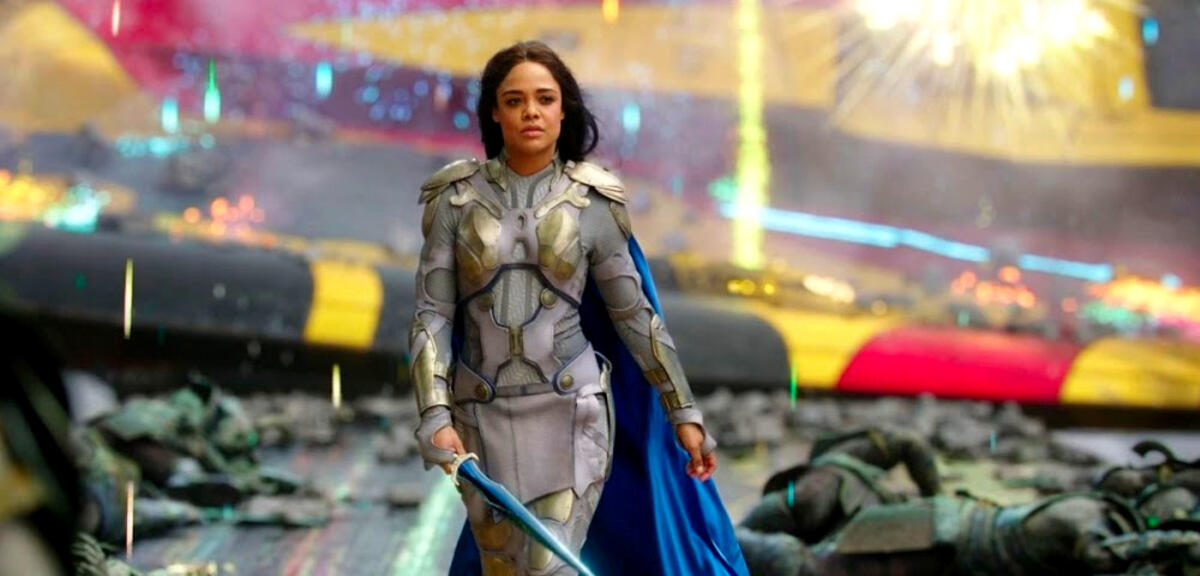 Tessa Thompson als Valkyrie in Thor 3: Tag der Entscheidung