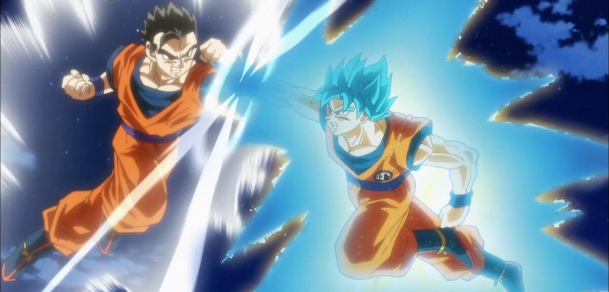 Gohan kämpft gegen seinen Vater