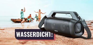Bild zu:  Perfekt für den Sommer: Der soundcore Motion Boom Plus