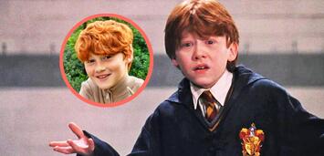Bild zu: Rupert Grint und Alastair Stout als Ron Weasley Bild zu: Rupert Grint und Alastair Stout als Ron Weasley