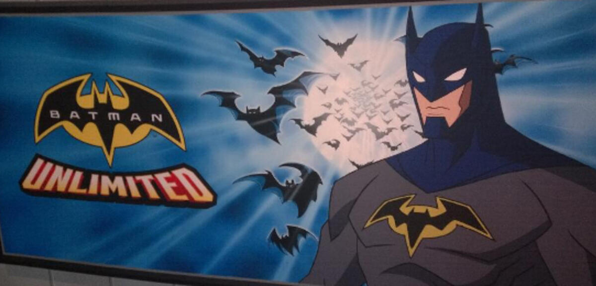 Das mögliche Poster einer Animationsserie namens Batman Unlimited