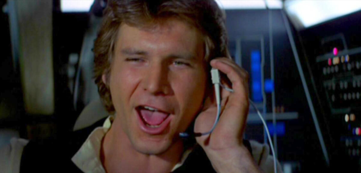 Von mir? Juchuuu, Super! Han Solo in Star Wars
