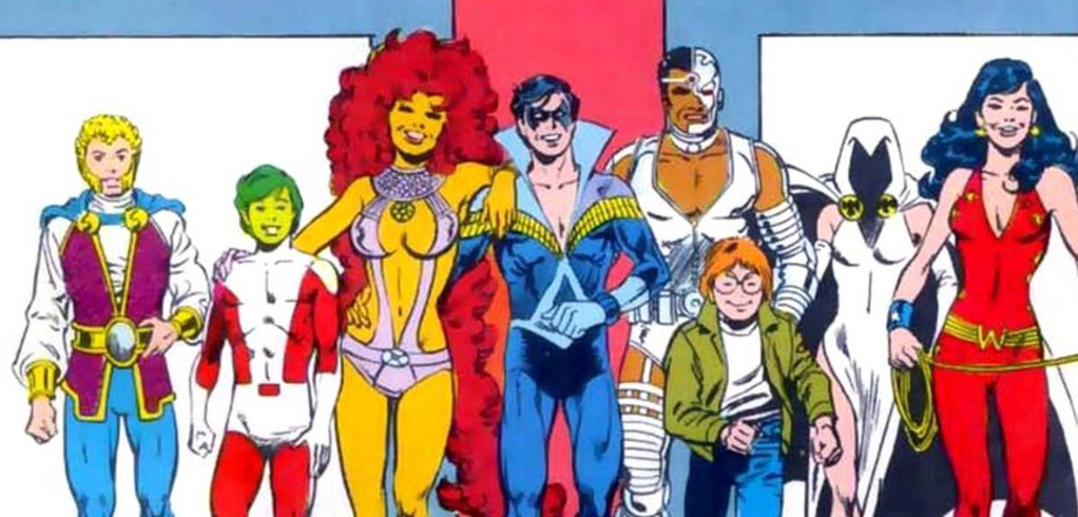 Die Teen Titans in ihrer Comic-Version