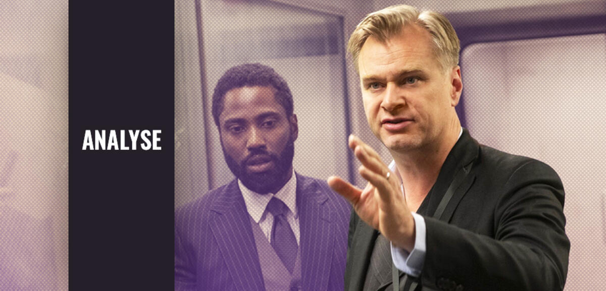 Christopher Nolan bei den Dreharbeiten von Tenet