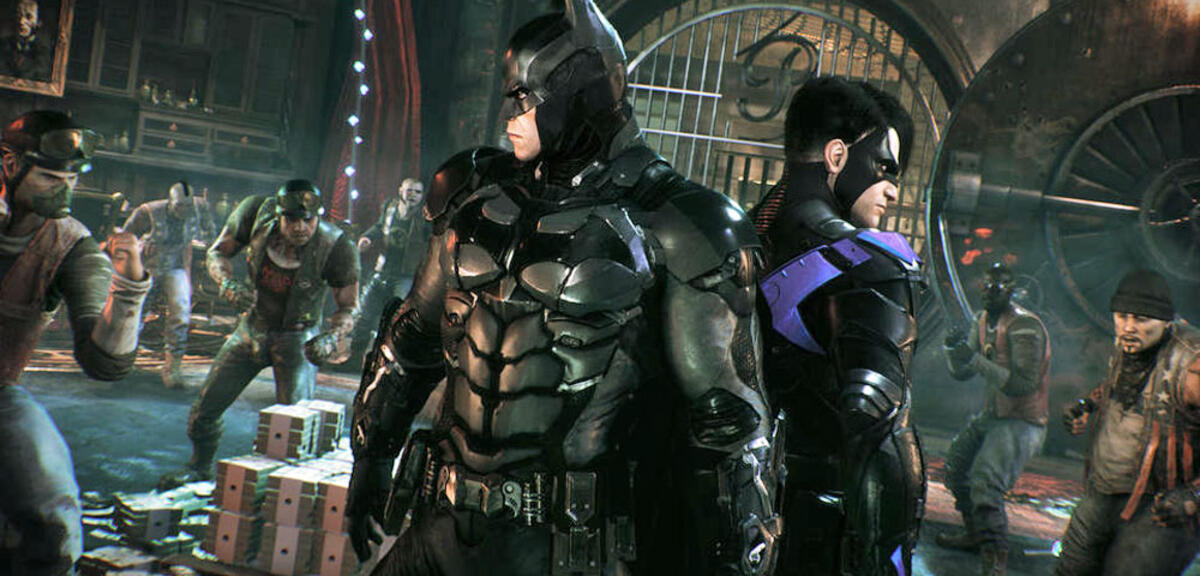 Batman und Nightwing im Kampfgeschehen