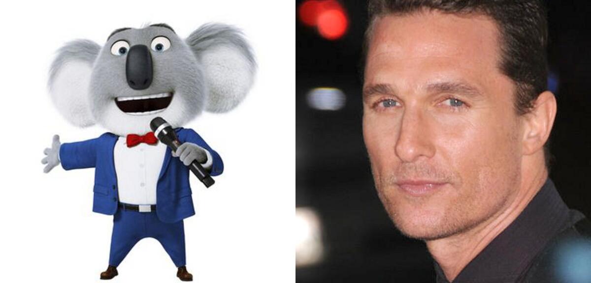Buster Moon, gesprochen von Matthew McConaughey