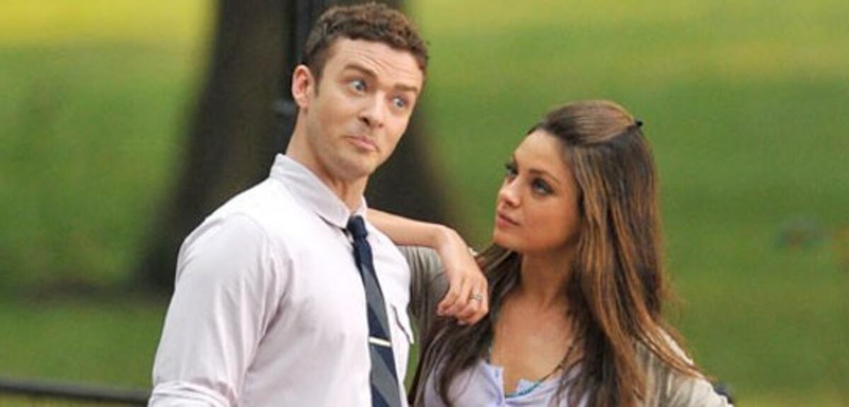 Justin Timberlake & Mila Kunis am Set von Friends with Benefits