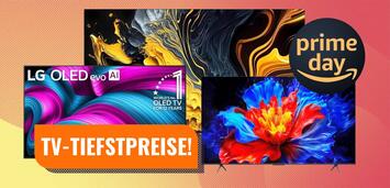 Bild zu: Der perfekte Zeitpunkt für einen neuen Fernseher? Gleich 13 (!) 4K-TVs sind zum Amazon Prime Day günstig wie nie! Bild zu: Der perfekte Zeitpunkt für einen neuen Fernseher? Gleich 13 (!) 4K-TVs sind zum Amazon Prime Day günstig wie nie!