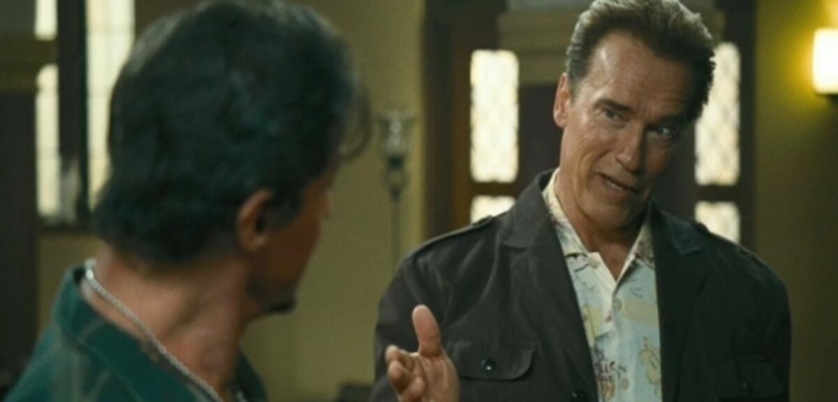 Arnie und Sly in The Expendebles