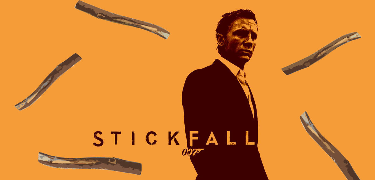 It's raining sticks