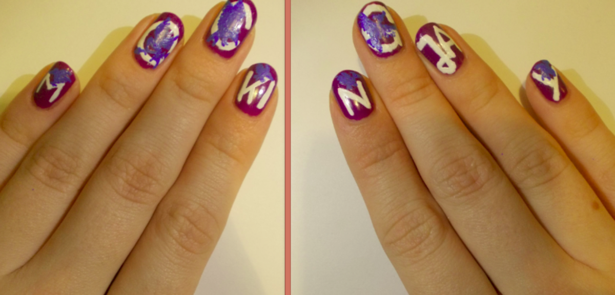 Mockingjay Naildesign von mir persönlich auf meine eigenen Nägeln gestaltet