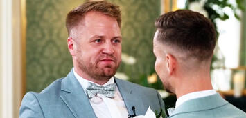 Bild zu:  Marc (links) und Marco geben sich das Jawort, ohne sich vorher je gesehen zu haben