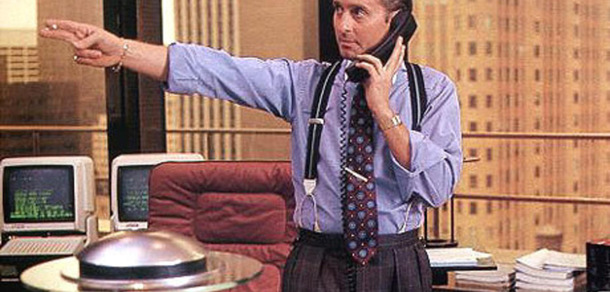 Michael Douglas in Wall Street
