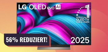 Bild zu: Einer der besten OLED-TVs 2025 ist jetzt im Preistief: 65-Zoll-Fernseher von LG über 50 Prozent reduziert schnappen! Bild zu: Einer der besten OLED-TVs 2025 ist jetzt im Preistief: 65-Zoll-Fernseher von LG über 50 Prozent reduziert schnappen!